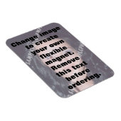 光パーソナライズされた可撓性磁石。自分で作る マグネット (右側)