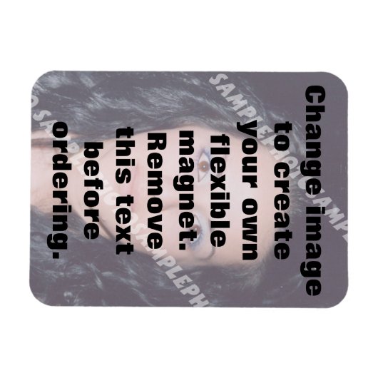 光パーソナライズされた可撓性磁石。自分で作る マグネット (横)