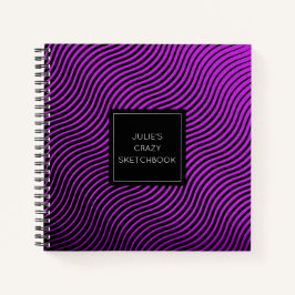 光パーソナライズされた波Sketchbook ノートブック