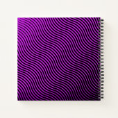 光パーソナライズされた波Sketchbook ノートブック (裏面)