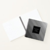 光パーソナライズされた波Sketchbook ノートブック (内部)