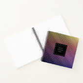 光パーソナライズされた波Sketchbook ノートブック (内部)