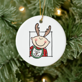 光パーソナライズされた肌トーンベビー顔ベビー第1位 セラミックオーナメント