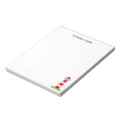 光パーソナライズされた航海の書家のメモ帳 ノートパッド (回転)