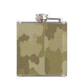 光パーソナライズされた迷彩フラスコ フラスク (裏面)