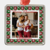 光パーソナライズされた金属オーナメント メタルオーナメント (正面)