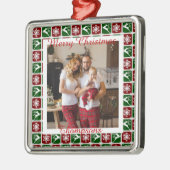 光パーソナライズされた金属オーナメント メタルオーナメント (左)