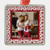 光パーソナライズされた金属オーナメント メタルオーナメント (正面)