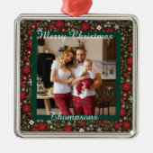 光パーソナライズされた金属オーナメント メタルオーナメント (正面)