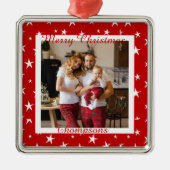 光パーソナライズされた金属オーナメント メタルオーナメント (正面)