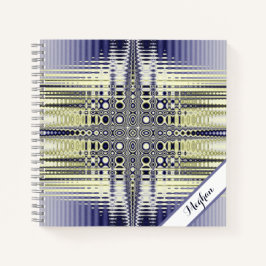 光パーソナライズされた錯視フラクタル ノートブック