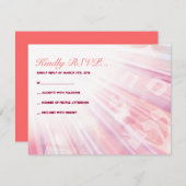 光ビームバーバルミツワー返信カード 出欠カード (正面/裏面)