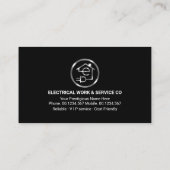 光ビーム停電《写真》ぼけ味 名刺 (裏面)