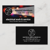 光ビーム停電《写真》ぼけ味 名刺 (正面/裏面)