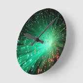 光ファイバの照明 ラウンド壁時計 (傾斜)