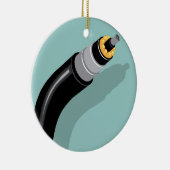 光ファイバケーブル セラミックオーナメント (右)