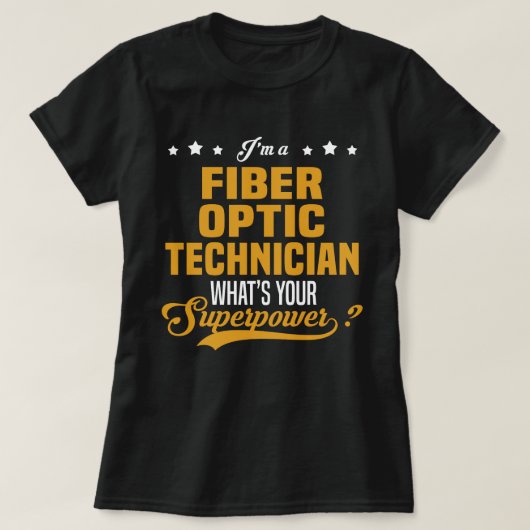 光ファイバー技術者 Tシャツ (デザイン正面)
