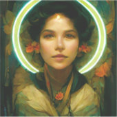 光ファンタジーのリングや輪Sci-fi シール (正面)