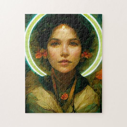 光ファンタジーのリングや輪Sci-fi ジグソーパズル (縦)