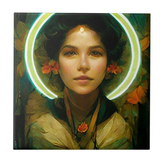 光ファンタジーのリングや輪Sci-fi タイル (正面)