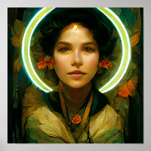 光ファンタジーのリングや輪Sci-fi ポスター (正面)