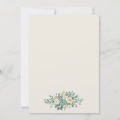 光フォーマルフローラ結婚式招待状 招待状 (裏面)