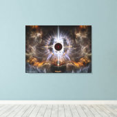 光フラクタル芸術構成の亡命 キャンバスプリント (インサイチュ (ウッドフロア))