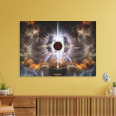 光フラクタル芸術構成の亡命 キャンバスプリント (インサイチュ (リビング))
