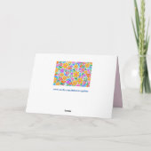 光フローラグリーティングカード カード (裏面)