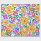 光フローラ包装紙 ラッピングペーパー (フラット)