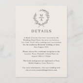 光ベージュ色シンプルモノグエレガントラム詳細 エンクロージャーカード (正面)