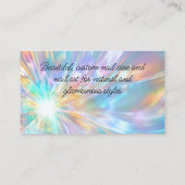 光ホログラフィエレガントック結晶ペディキュアサロン 名刺 (裏面)