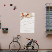 光ミニマルアイボリーモダンの結婚歓迎サイン ポスター