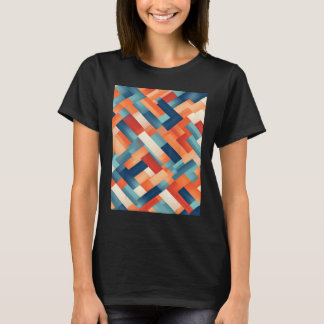 光ミニマル抽象芸術油絵 Tシャツ