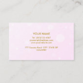 光モダンのバラ金ゴールド 名刺 (裏面)