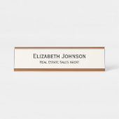 光モダンアイボリープロフェッショナル営業所 デスクネームプレート (正面)