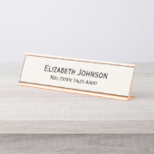 光モダンアイボリープロフェッショナル営業所 デスクネームプレート (正面)