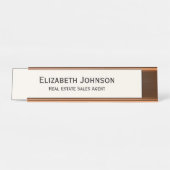 光モダンアイボリープロフェッショナル営業所 デスクネームプレート (正面)