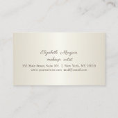 光モダンエレガント光、ハートブルゴーニュ瑪瑙 ロイヤリティカード (裏面)