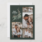 光モダンエレガント数々の植物性シック シーズンカード (正面)