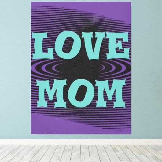 光モダンエレガント緑、黒、紫のデザイン キャンバスプリント (インサイチュ (ウッドフロア))