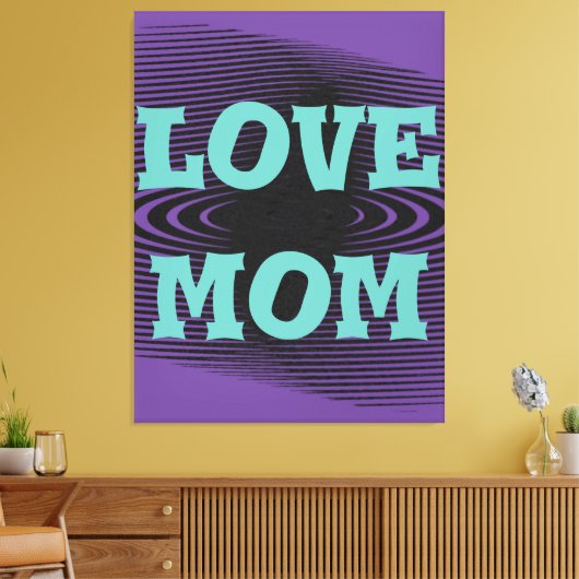 光モダンエレガント緑、黒、紫のデザイン キャンバスプリント (インサイチュ (リビング))