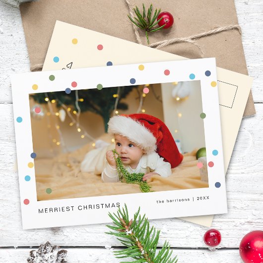 光モダンカラフル写真 シーズンポストカード