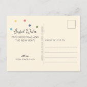 光モダンカラフル写真 シーズンポストカード (裏面)