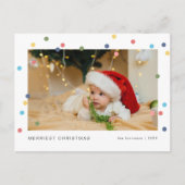 光モダンカラフル写真 シーズンポストカード (正面)