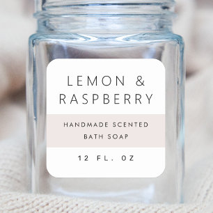 光モダンバラグレーカラーブロック製品ラベル スクエアシール