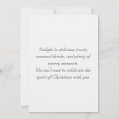 光モダン付きシルバークリスマきらめくスパーティー 招待状 (裏面)