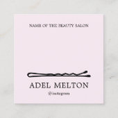 光モダン白エレガント髪ピンサロンロイヤリティ ロイヤリティカード (正面)