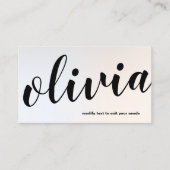 光モダン銀文字はっきりした書道バス 名刺 (正面)