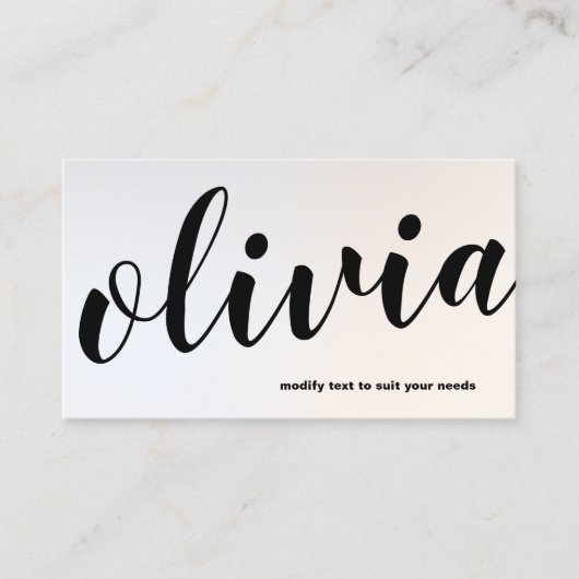 光モダン銀文字はっきりした書道バス 名刺 (正面)